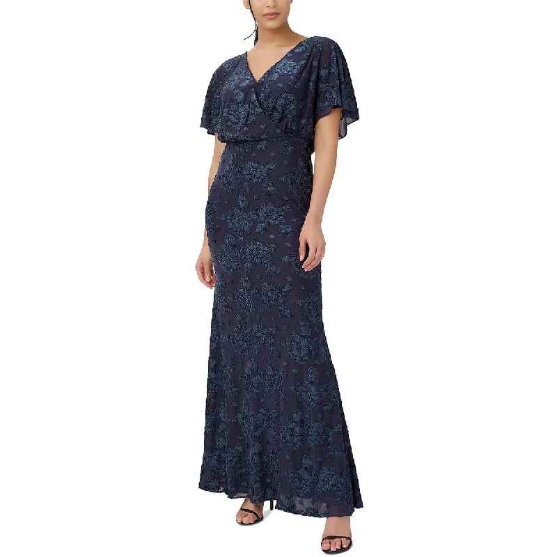 Adrianna Papell Womens Embroidered Burnout Evening Dress Tunics Hiking breathable
