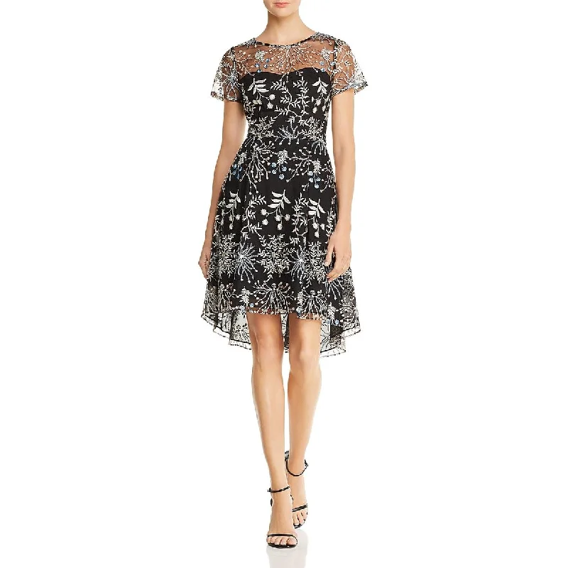 Adrianna Papell Womens Etheral Embroidered Fit & Flare Cocktail And Party Dress Tunics Office stylish Adrianna Papell Womens Etheral Embroidered Fit & Flare Cocktail And Party Dress Tunics Office stylish