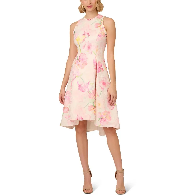 Adrianna Papell Womens Floral Hi-Low Cocktail And Party Dress Tunics Favorite customer Adrianna Papell Womens Floral Hi-Low Cocktail And Party Dress Tunics Favorite customer