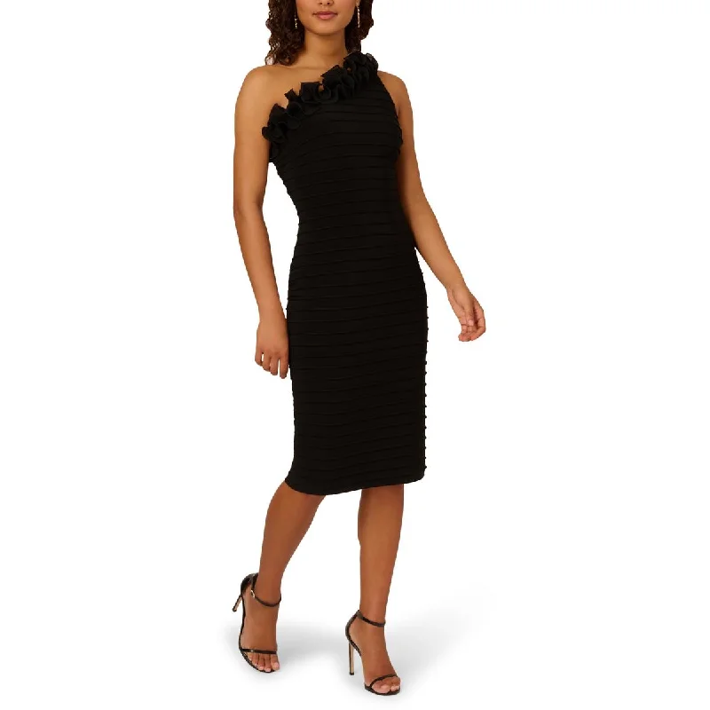 Adrianna Papell Womens One Shoulder Ruffle Neck Cocktail And Party Dress Tunics Sale discount Adrianna Papell Womens One Shoulder Ruffle Neck Cocktail And Party Dress Tunics Sale discount