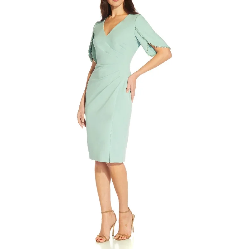 Adrianna Papell Womens Petites Pintuck Midi Cocktail and Party Dress Tunics Fall fleece Adrianna Papell Womens Petites Pintuck Midi Cocktail and Party Dress Tunics Fall fleece