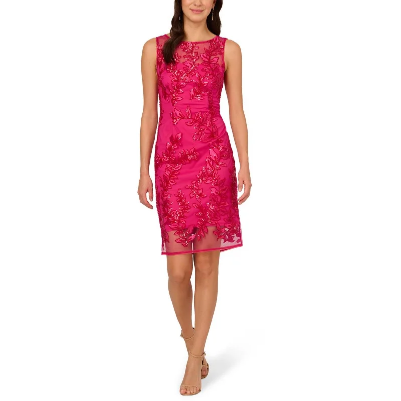 Adrianna Papell Womens Sequin Embroidered Cocktail And Party Dress Tunics Formal black Adrianna Papell Womens Sequin Embroidered Cocktail And Party Dress Tunics Formal black