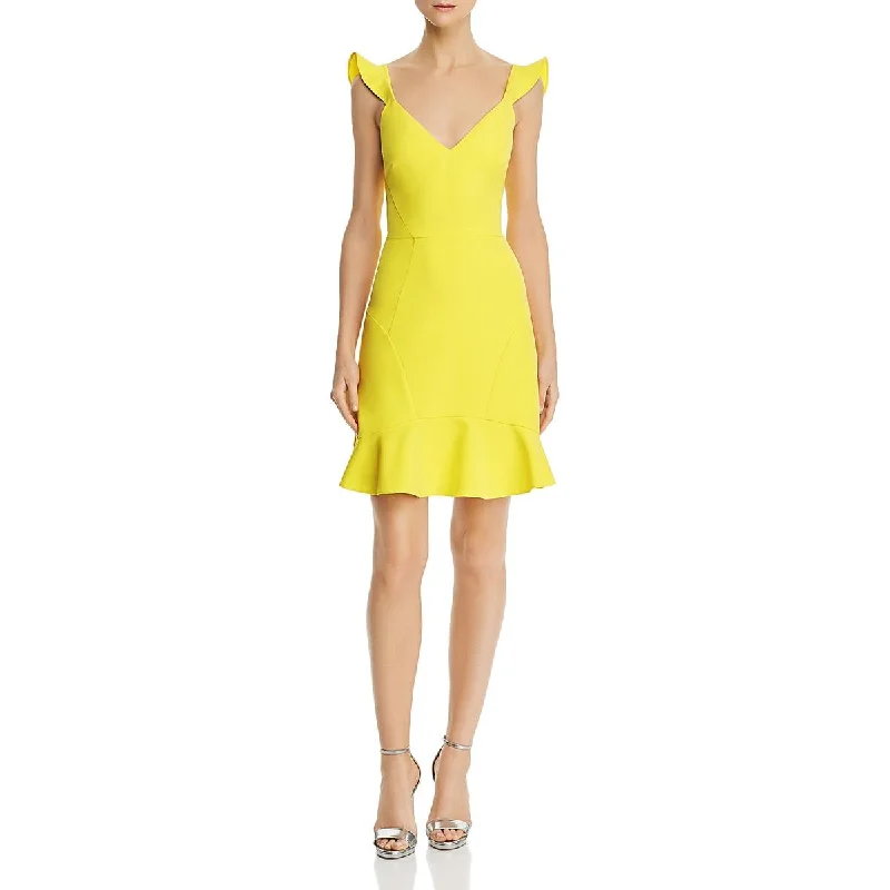Aidan by Aidan Mattox Womens Ruffled Mini Cocktail And Party Dress Tunics Business professional Aidan by Aidan Mattox Womens Ruffled Mini Cocktail And Party Dress Tunics Business professional