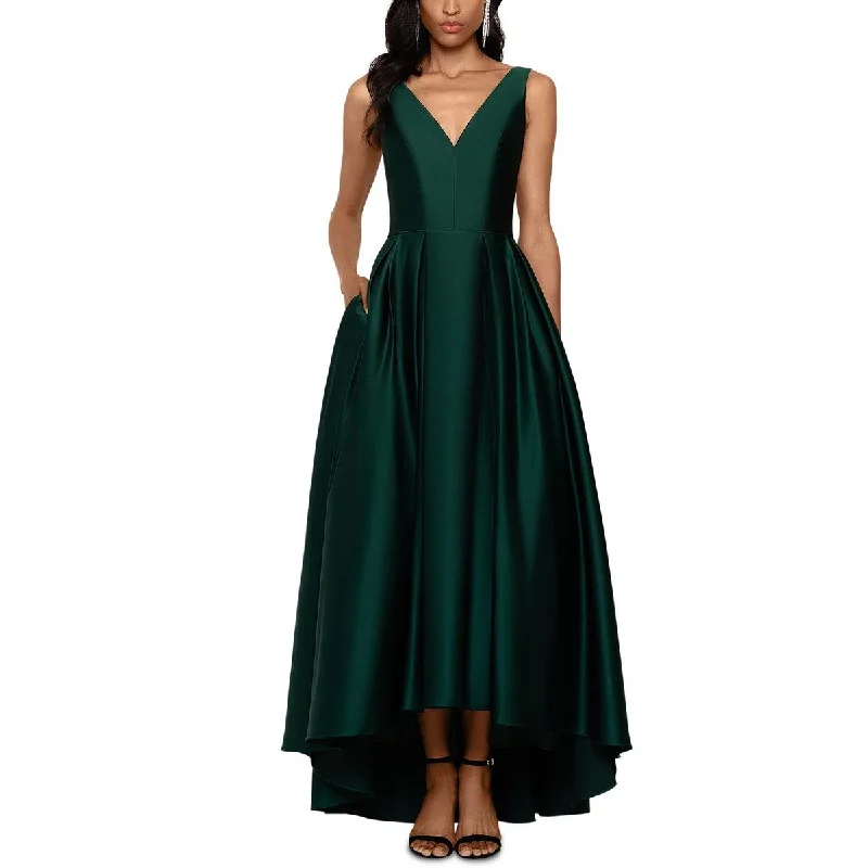 B&A by Betsy and Adam Womens Satin Maxi Evening Dress Tunics Fleece cozy