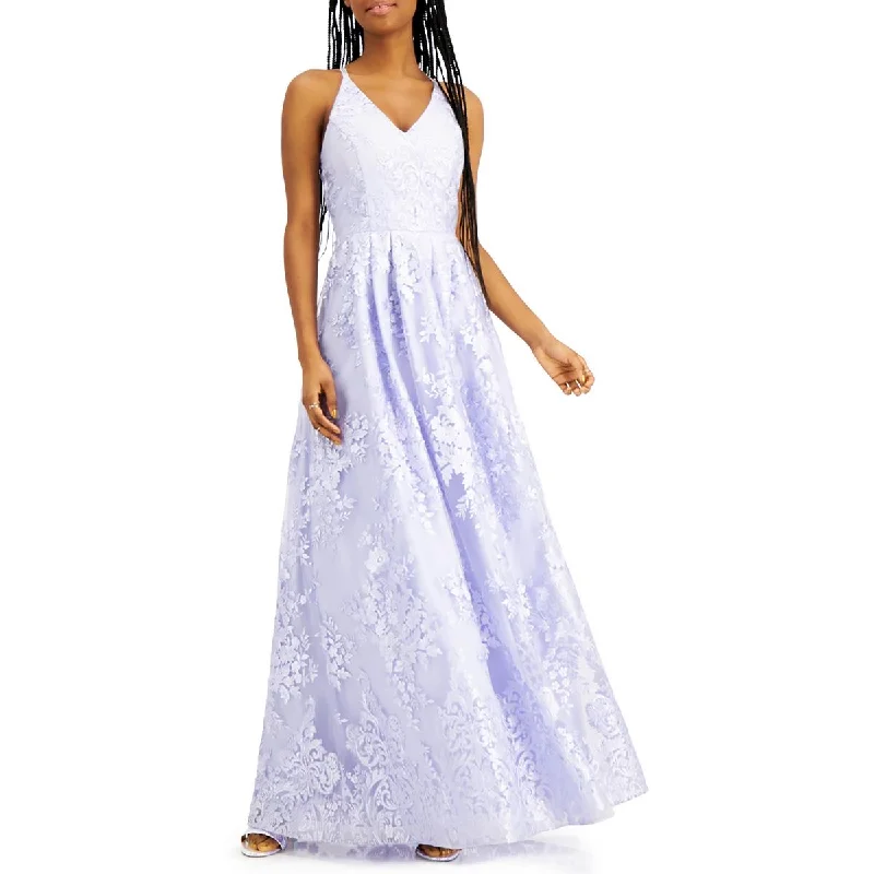 BCX Womens Juniors Embroidered Criss-Cross Evening Dress Tunics Floral girly