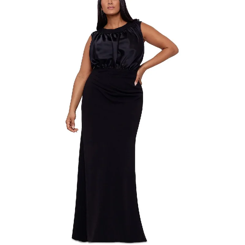 Betsy & Adam Womens Plus Mixed Media Sleeveless Evening Dress Tunics Occasion special Betsy & Adam Womens Plus Mixed Media Sleeveless Evening Dress Tunics Occasion special