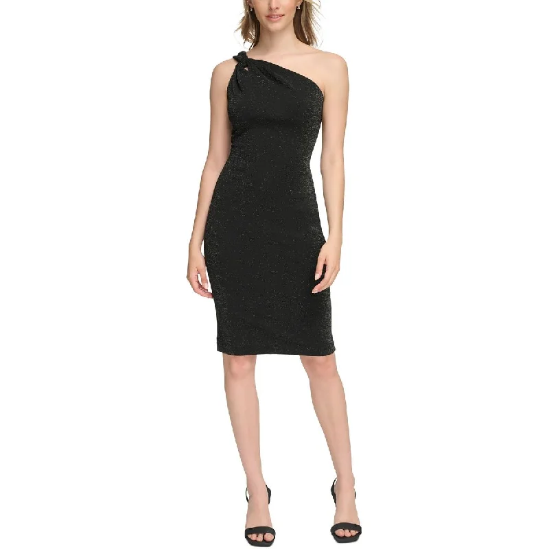 Calvin Klein Womens    One Shoulder Midi Cocktail And Party Dress Tunics New arrival