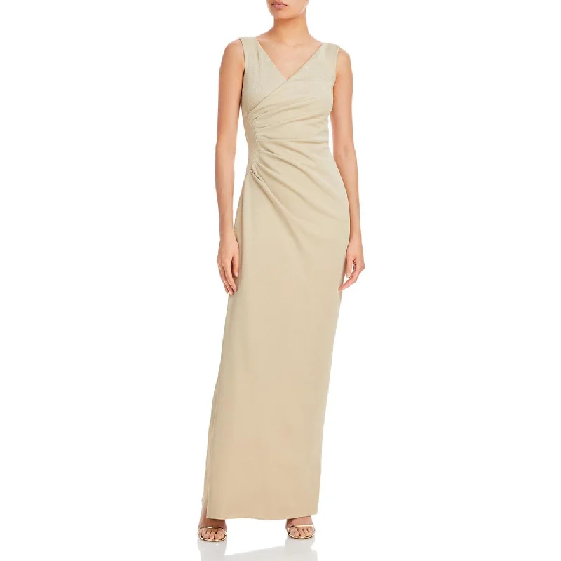 Chiara Boni Womens Aliki Shimmer Maxi Evening Dress sweetheart Neckline Romantic