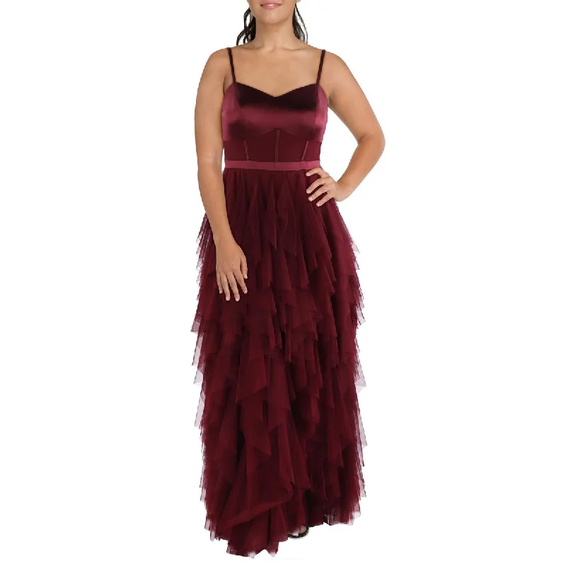 City Studio Womens Plus Tiered  Evening Dress sweetheart Neckline Romantic