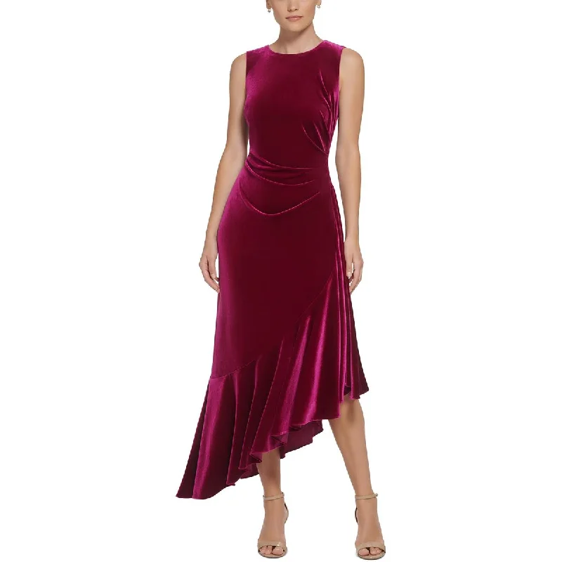 Eliza J Womens Asymmetric Party Dress Evening Dress Turtleneck Warm Winter