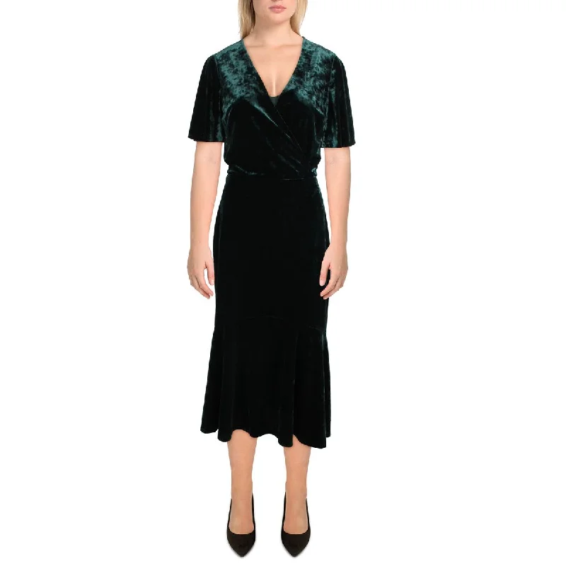 Lauren Ralph Lauren Womens Velvet V-Neck Cocktail and Party Dress Sequined Elegant Party Lauren Ralph Lauren Womens Velvet V-Neck Cocktail and Party Dress Sequined Elegant Party