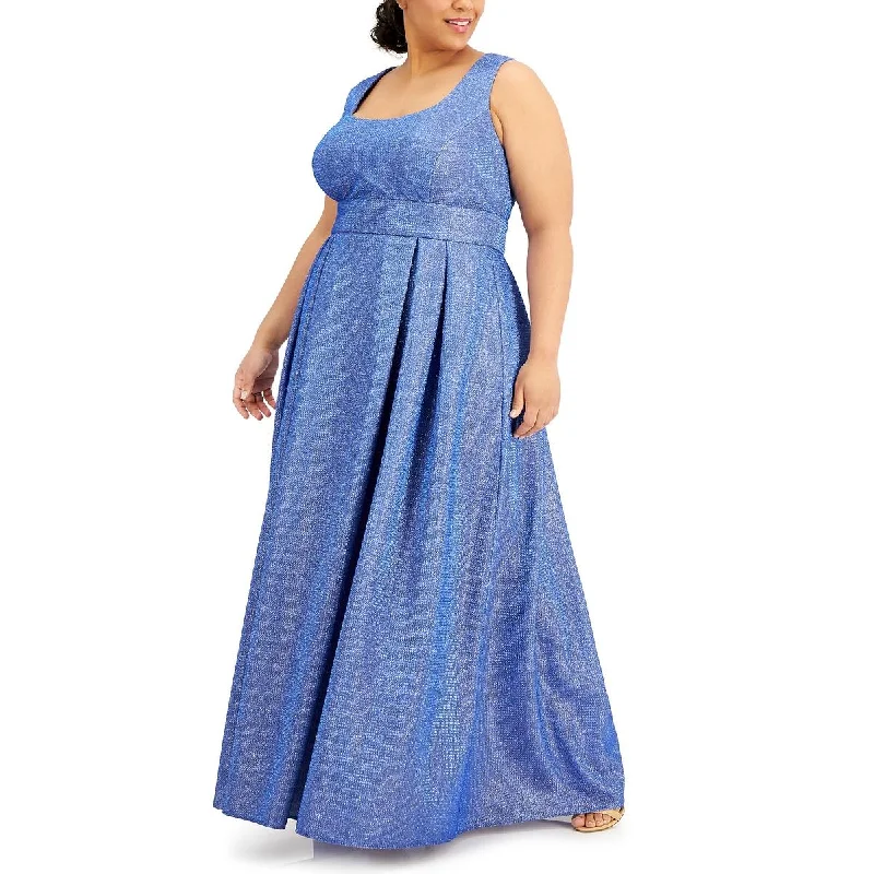 Morgan & Co. Womens Plus Cut-out Maxi Evening Dress Tunics Spring floral