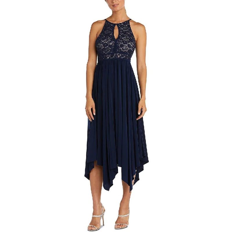 NW Nightway Womens Plus Lace Asymmetrical Cocktail and Party Dress Boatneck Modish Everyday NW Nightway Womens Plus Lace Asymmetrical Cocktail and Party Dress Boatneck Modish Everyday