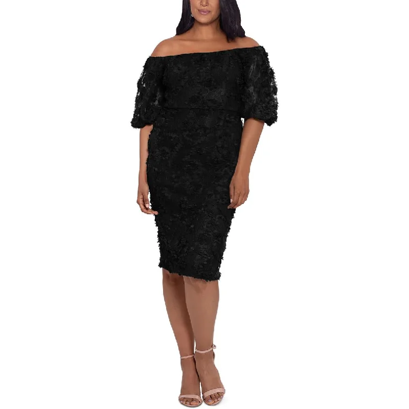 Xscape Womens Plus Floral Knee-Length Cocktail and Party Dress Tunics Custom made