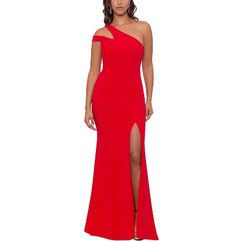 Xscape Womens Scuba Split-Leg Evening Dress Tunics Top Casual