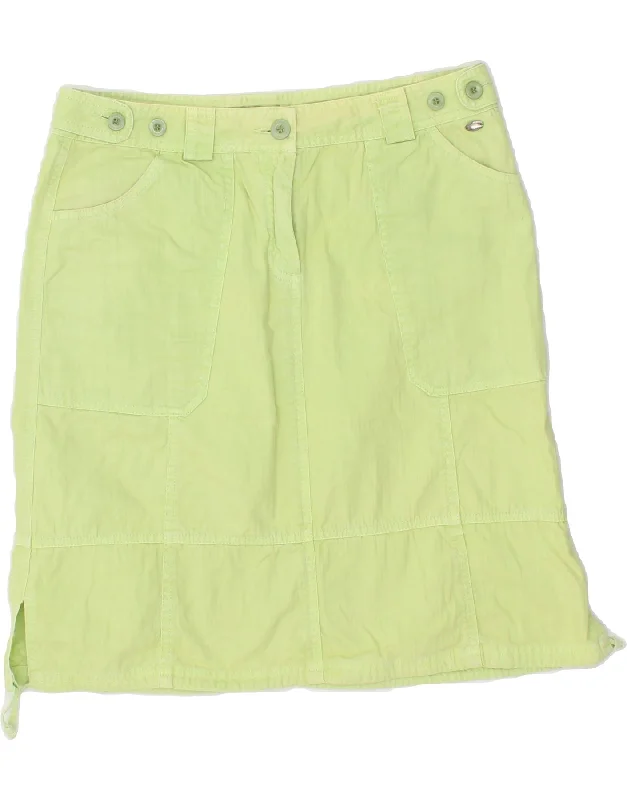 SERGIO TACCHINI Womens Cargo Skirt IT 42 Medium W30 Green Cotton