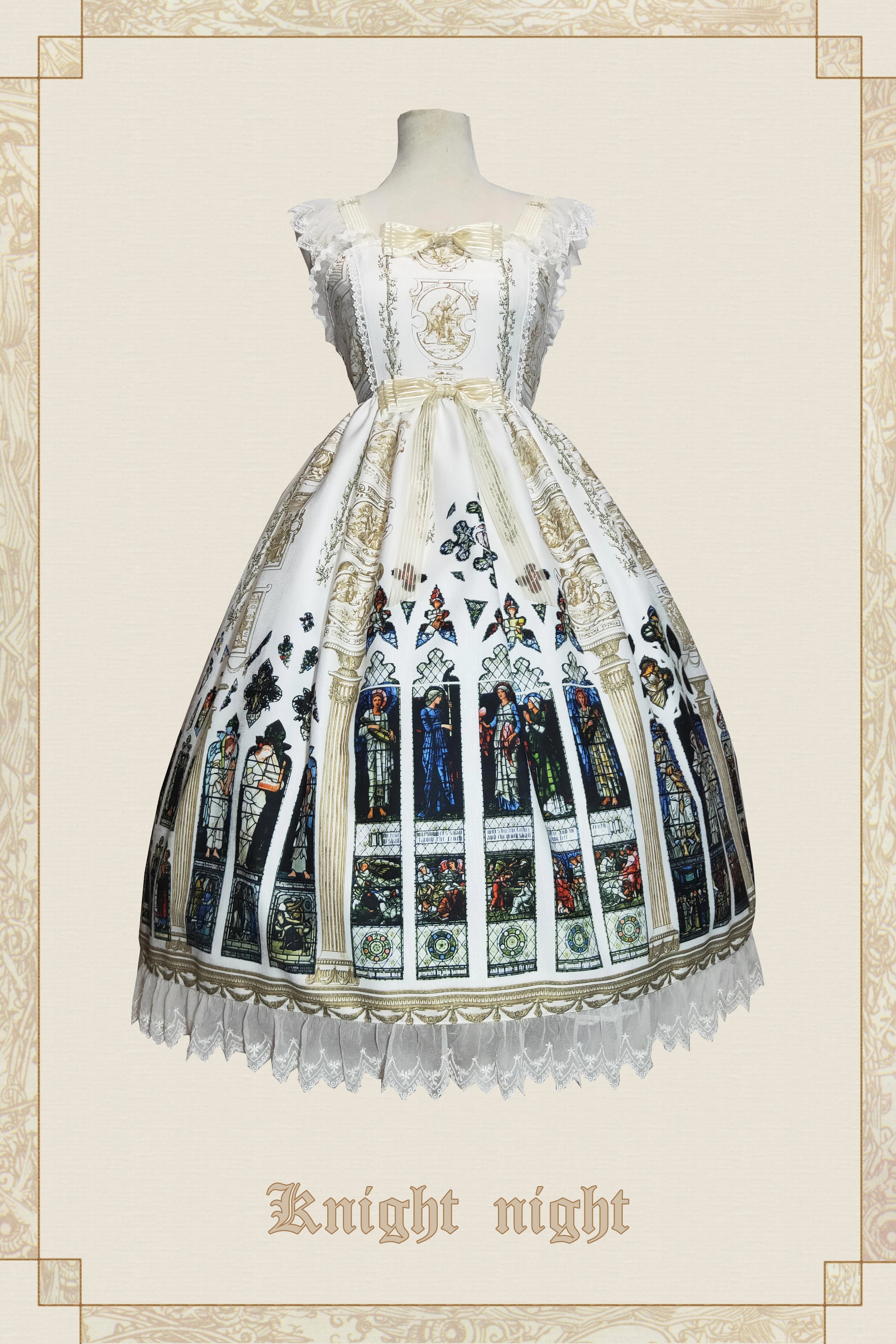 (BFM)Knight night~The Saint Priest~Stained Glass·Sain Lolita Jumper Skirt