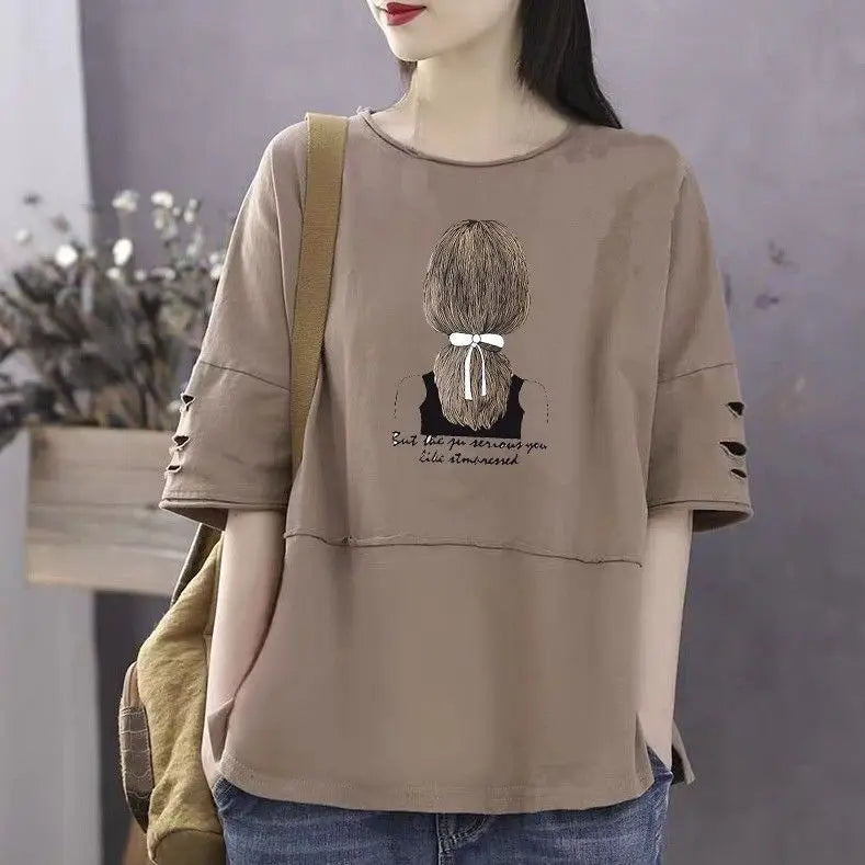 khaki-Back girl