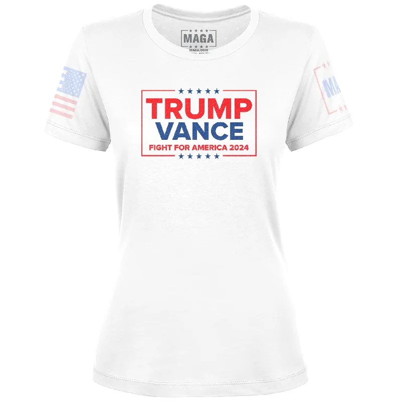 Trump Vance - Fight Ladies Tee Fleece Nylon Spandex