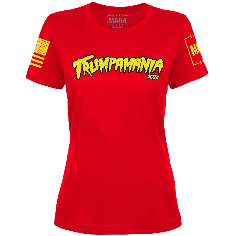 Trumpamania 2024 Ladies Tee Chenille Brocade Lace