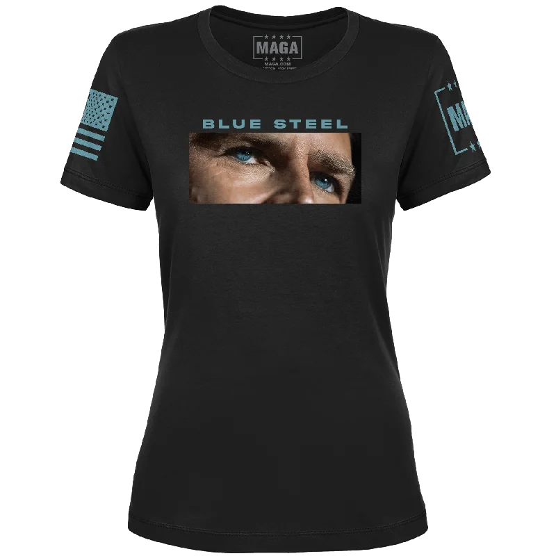 JD Vance - Blue Steel Ladies Tee Elegant Classic Vintage