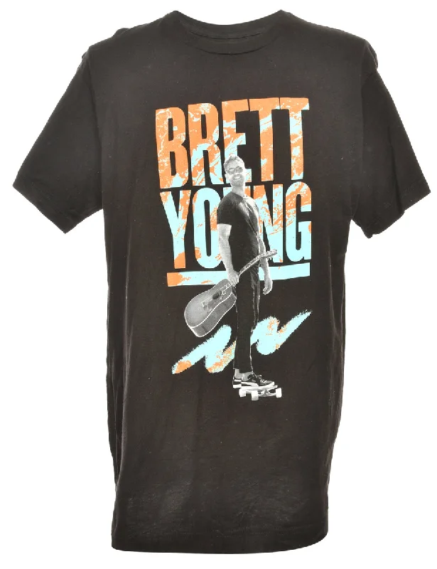 Brett Young Band T-shirt - L Cotton Fabric Linen Fabric Terry Fabric
