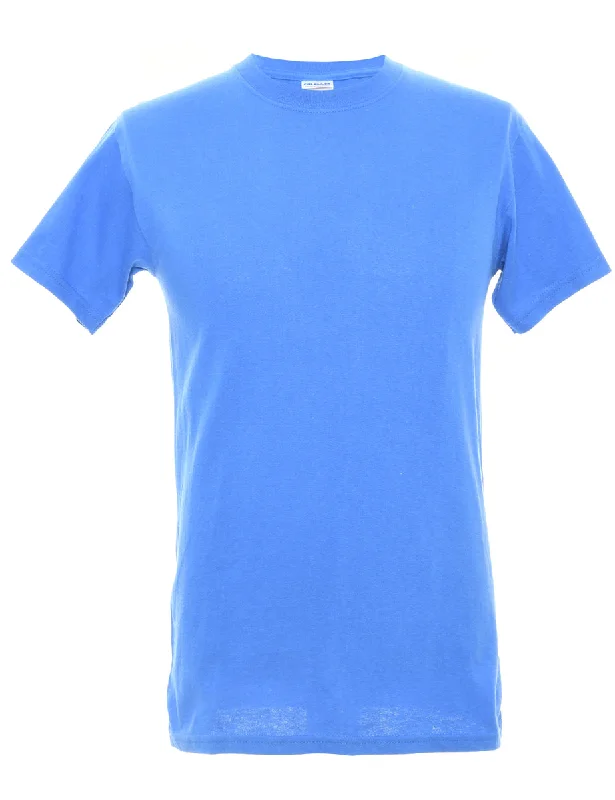 Gildan Plain T-shirt - S Notch Collar Peter Pan Collar Cowl Neck