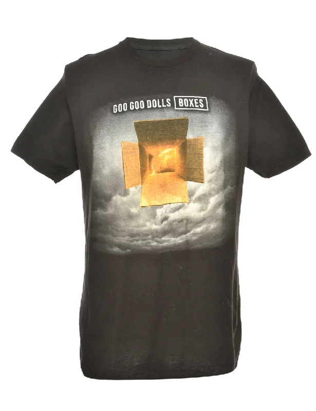 Goo Goo Dolls Band T-shirt - M Print Jacquard Patchwork