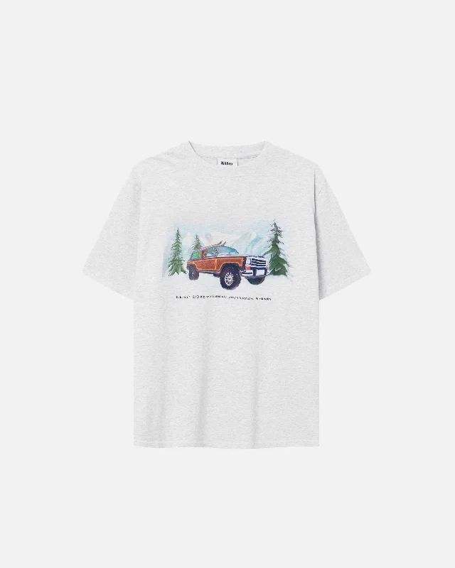 Gstaad Tee Striped Floral Plaid