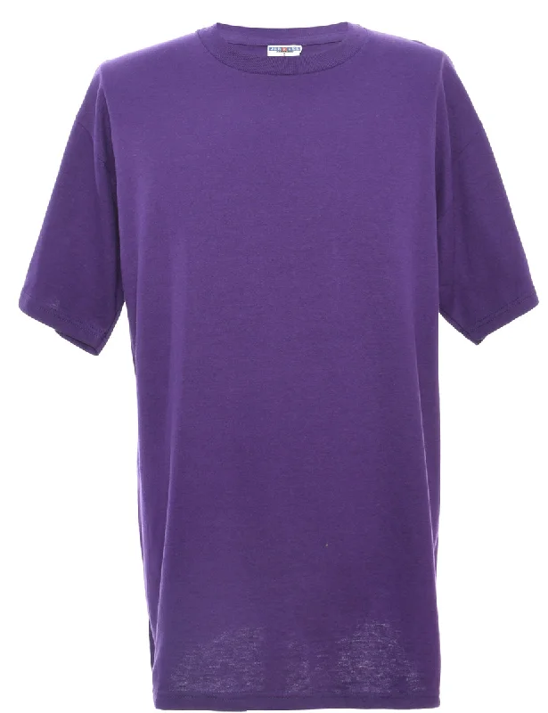 Jerzees Plain T-shirt - L Asymmetrical Pockets Print