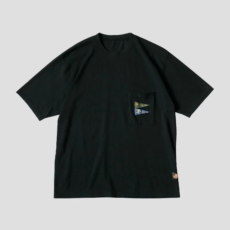 JERSEY PENNANT T-SHIRT (3 FLAGS) Welt Pockets Slit Pockets Flap Pockets