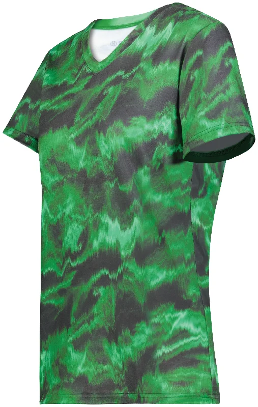 DARK GREEN SHOCKWAVE PRINT