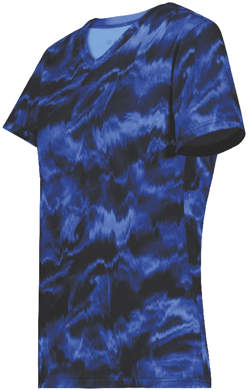 NAVY SHOCKWAVE PRINT