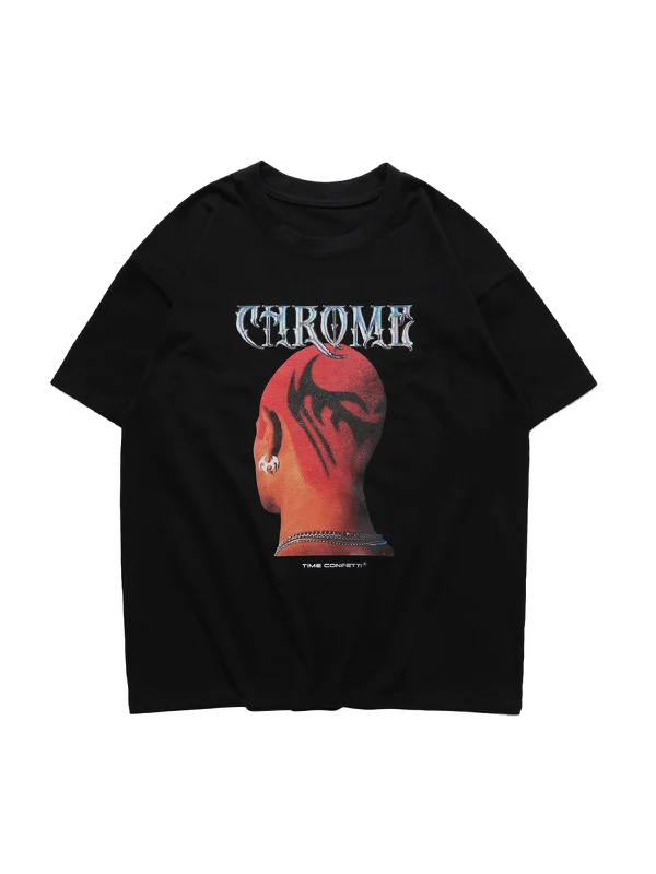 NB Chrome Head T-Shirt Terry Blend Velvet Blend Canvas Blend