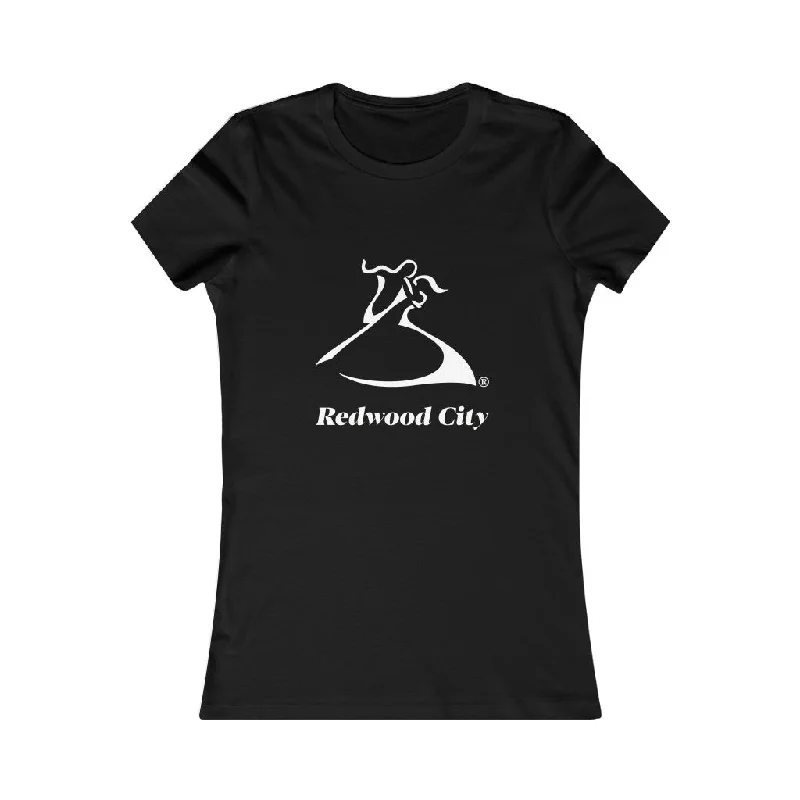 Redwood City Women's Favorite Tee Houndstooth Herringbone Solid