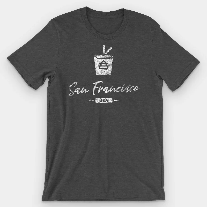 San Francisco Chinese Takeout Graphic T-Shirt Seamless Knitted Crochet