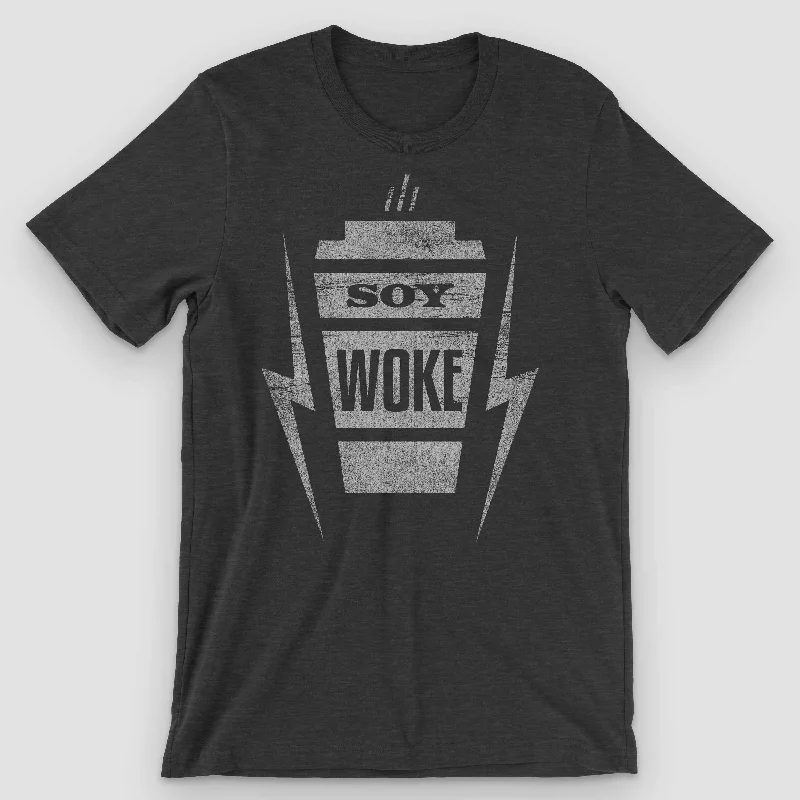 Soy Woke Latte Graphic T-Shirt Anti-Shrink Durable Soft