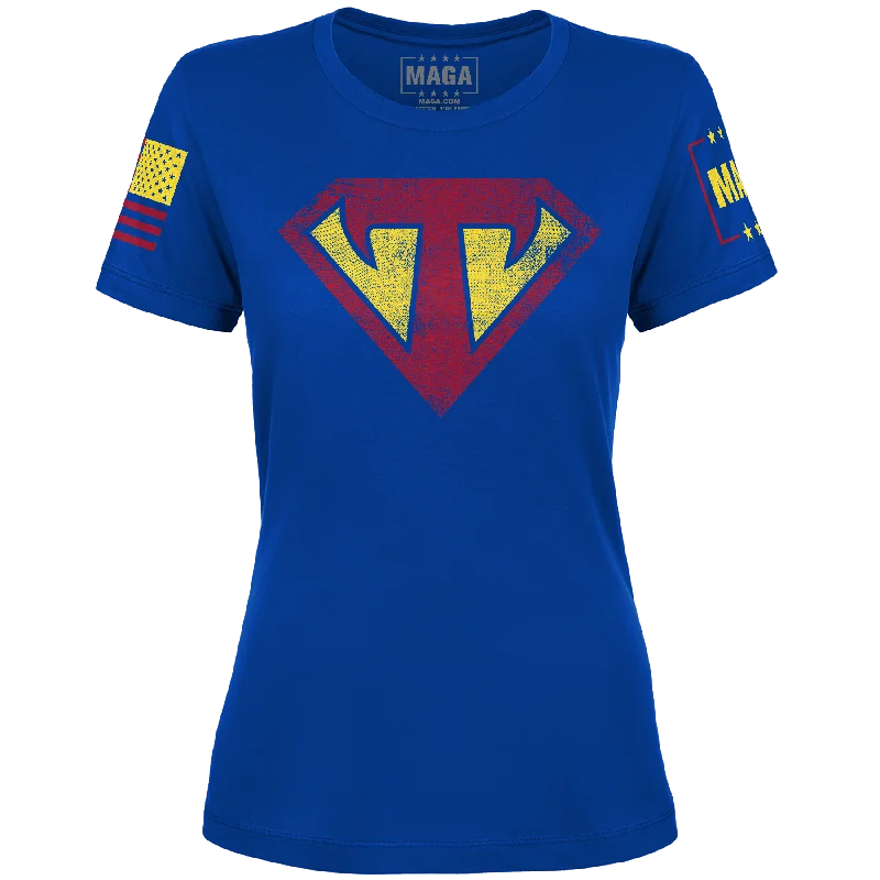 Super Trump Ladies Tee Lace Blend Ribbed Blend Corduroy Blend