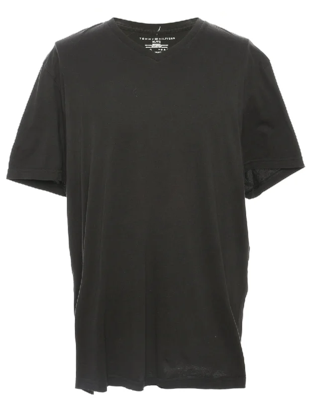 Tommy Hilfiger Plain T-shirt - XL Fitted T-Shirt Seamless Stretchy