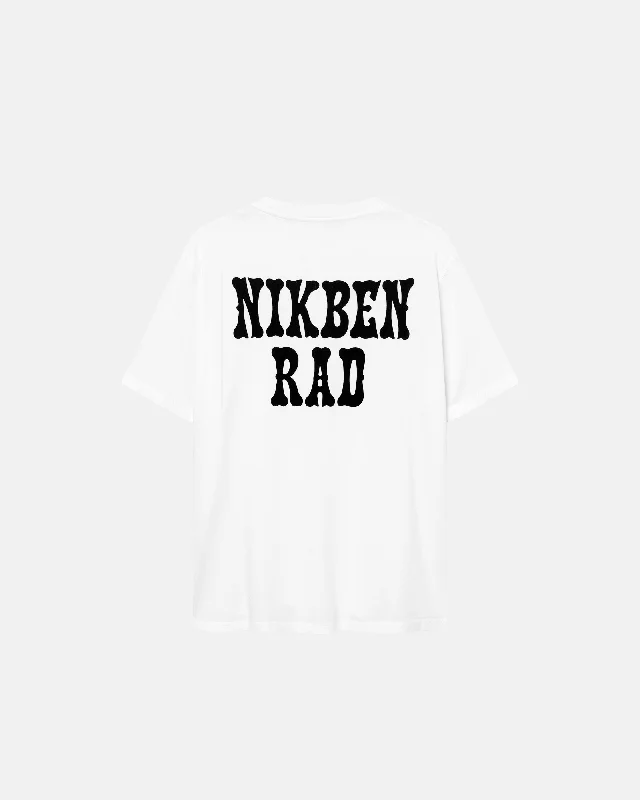 Venice Tee White Print Jacquard Patchwork