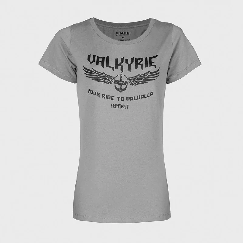 Women's Premium Tee, Valkyrie, Grey Welt Pockets Slit Pockets
