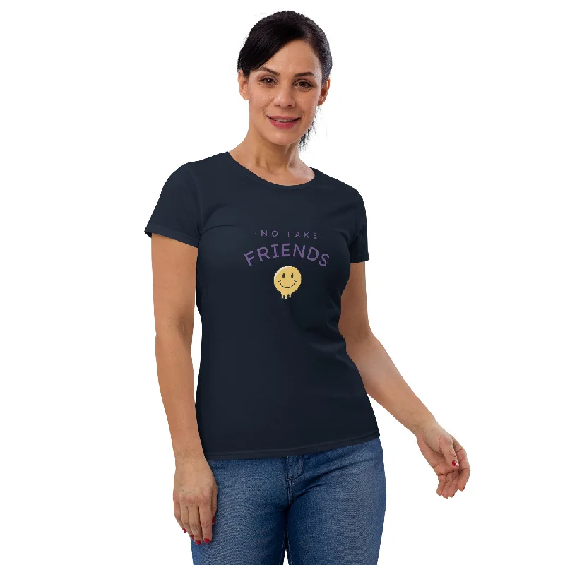 Women's Short Sleeve T-shirt Striped Floral Plaid
