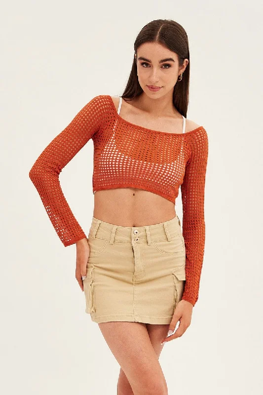 Beige Cargo Utility Denim Mini Skirt lace skirt intricate
