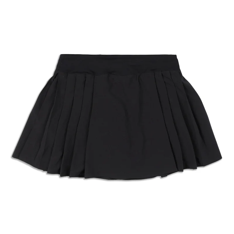 Side-Pleat High-Rise Tennis Skirt floral skirt print