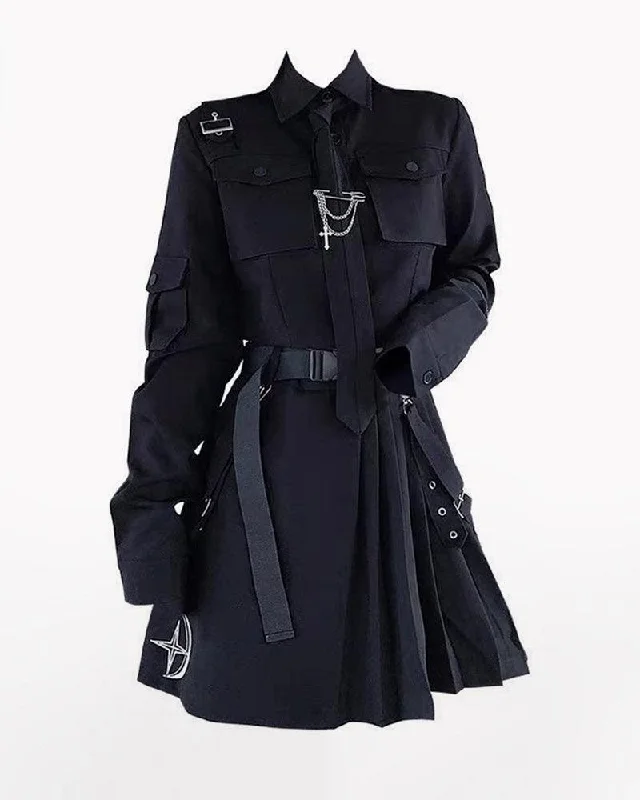 Tech Style Two Piece Cargo Skirt Set denim skirt casual