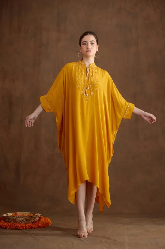 Ochre Kaftan Dress