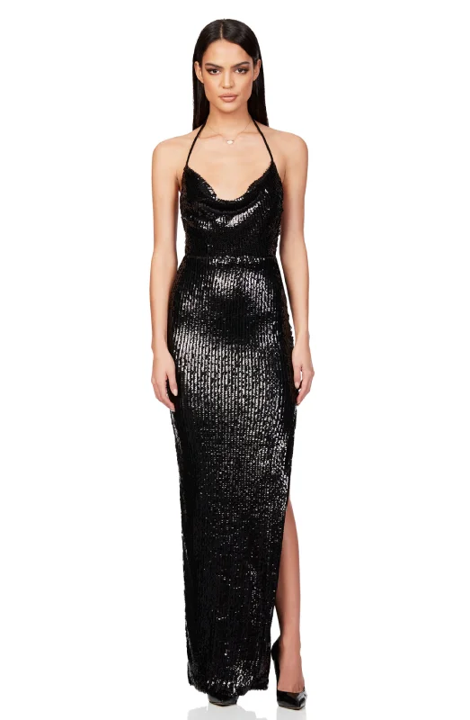 Black Mira Gown by Nookie