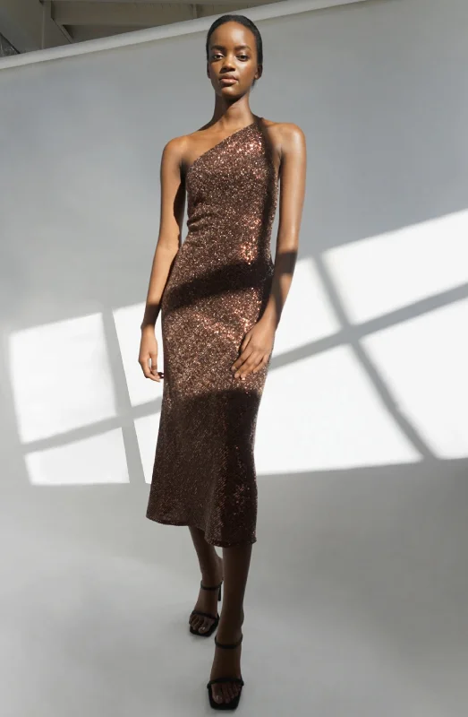 Copper Girl Bias Dress By Johnny
