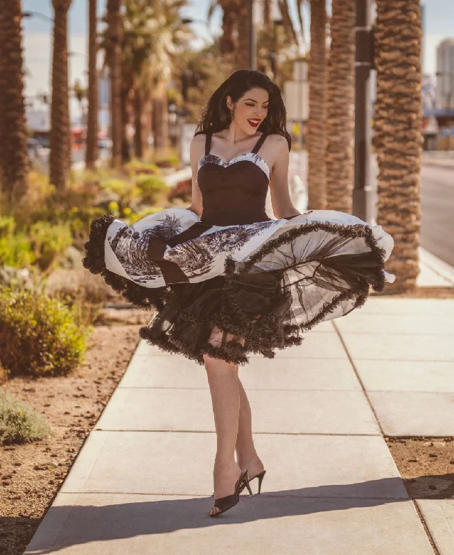 Custom Palm Desert Border Print Dress