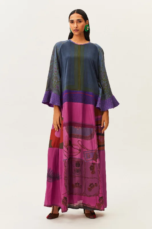 One-of-a-kind Evening Bell Dress Silk